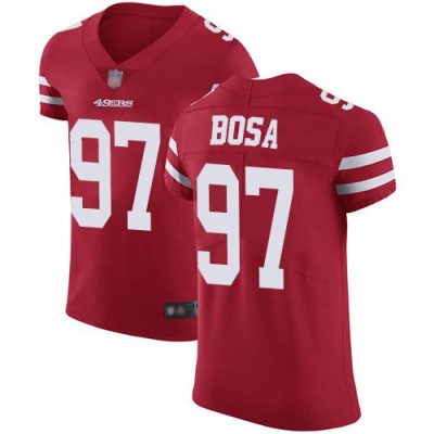 Nike 49ers #97 Nick Bosa Red Team Color Stitched NFL Vapor Untouchable Elite Jersey