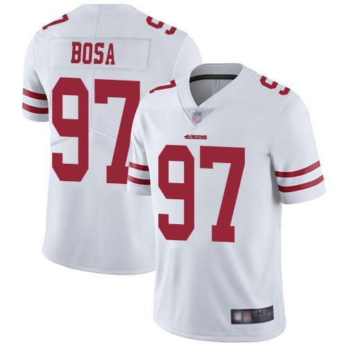 Nike 49ers #97 Nick Bosa White Stitched NFL Vapor Untouchable Limited Jersey