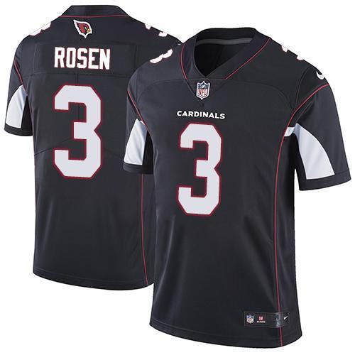 Nike Arizona Cardinals #3 Josh Rosen Black Alternate Stitched NFL Vapor Untouchable Limited Jersey