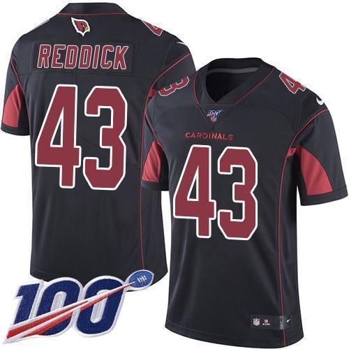 Nike Arizona Cardinals #43 Haason Reddick Black Stitched NFL Limited Rush 100th Season Jersey