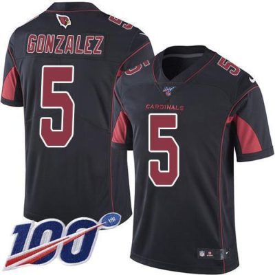 Nike Arizona Cardinals #5 Zane Gonzalez Black Stitched NFL Limited Rush 100th Season Jersey