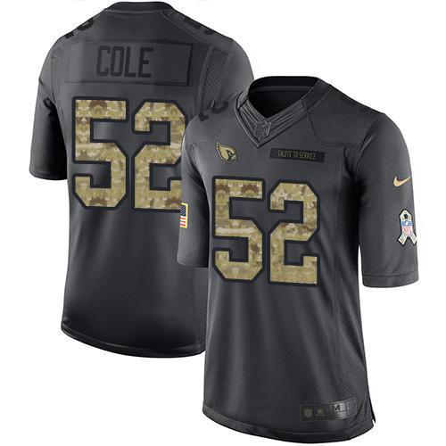 Nike Arizona Cardinals #52 Mason Cole Black Stitched NFL Limited 2016 Salute to Service Jersey