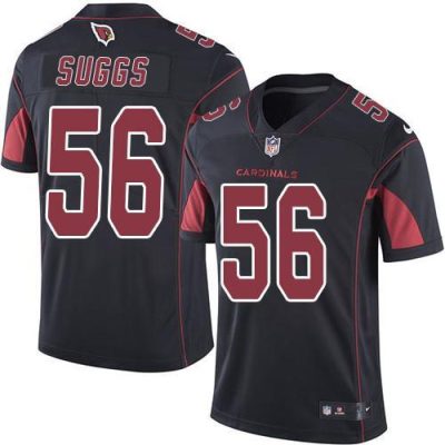 Nike Arizona Cardinals #56 Terrell Suggs Black Stitched NFL Limited Rush Jersey