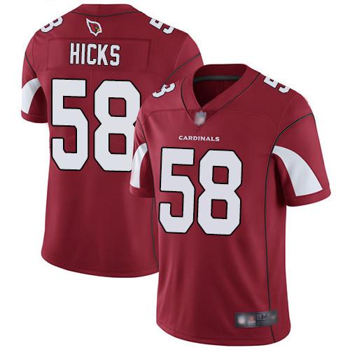 Nike Arizona Cardinals #58 Jordan Hicks Red Team Color Stitched NFL Vapor Untouchable Limited Jersey