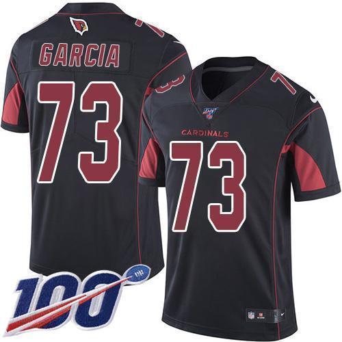 Nike Arizona Cardinals #73 Max Garcia Black Stitched NFL Limited Rush 100th Season Jersey