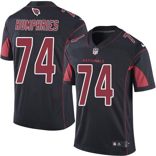 Nike Arizona Cardinals #74 D.J. Humphries Black Stitched NFL Limited Rush Jersey