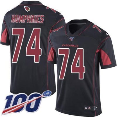 Nike Arizona Cardinals #74 D.J. Humphries Black Stitched NFL Limited Rush 100th Season Jersey