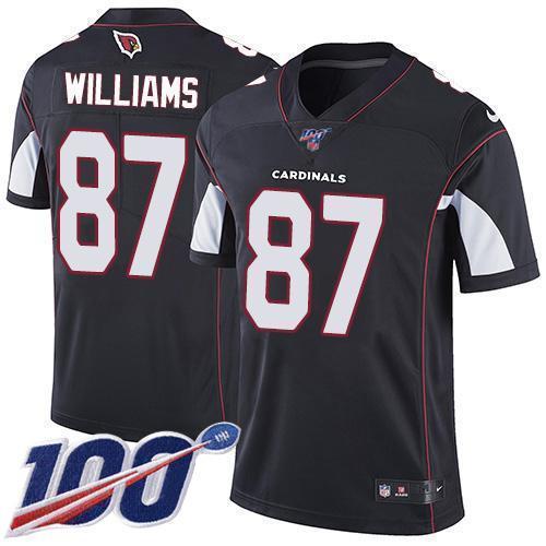 Nike Arizona Cardinals #87 Maxx Williams Black Alternate Stitched NFL 100th Season Vapor Limited Jersey