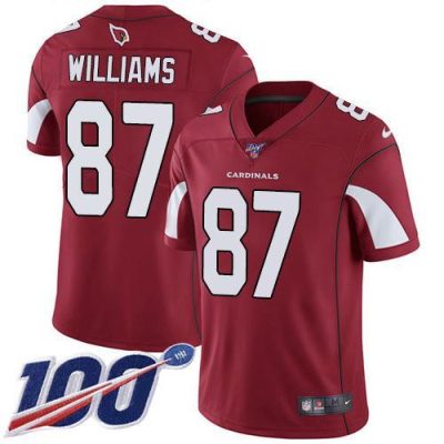 Nike Arizona Cardinals #87 Maxx Williams Red Team Color Stitched NFL 100th Season Vapor Limited Jersey