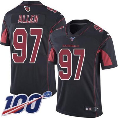 Nike Arizona Cardinals #97 Zach Allen Black Stitched NFL Limited Rush 100th Season Jersey
