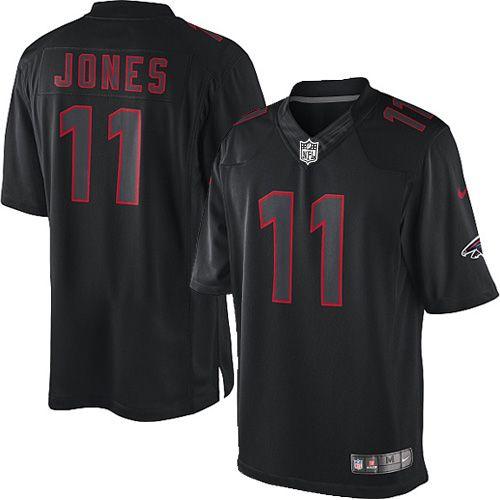 Nike Atlanta Falcons #11 Julio Jones Black Stitched NFL Impact Limited Jersey