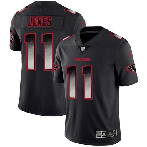 Nike Atlanta Falcons #11 Julio Jones Black Stitched NFL Vapor Untouchable Limited Smoke Fashion Jersey