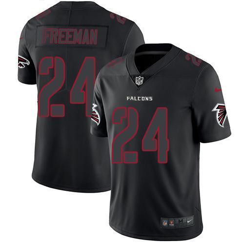 Nike Atlanta Falcons #24 Devonta Freeman Black Stitched NFL Limited Rush Impact Jersey