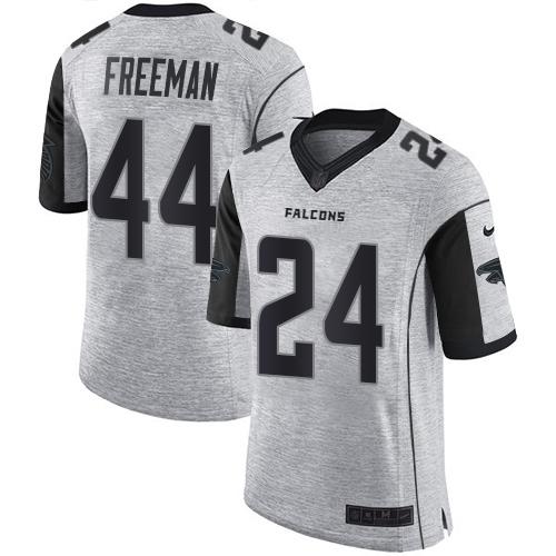 Nike Atlanta Falcons #24 Devonta Freeman Gray Stitched NFL Limited Gridiron Gray II Jersey
