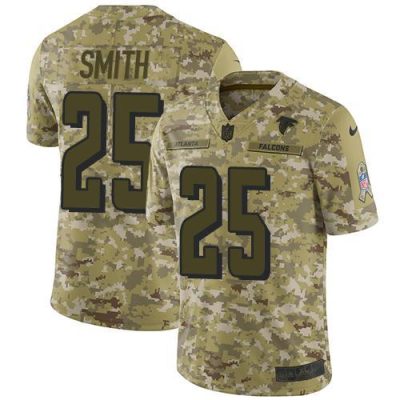Nike Atlanta Falcons #25 Ito Smith Camo Stitched NFL Limited 2018 Salute To Service Jersey