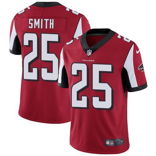 Nike Atlanta Falcons #25 Ito Smith Red Team Color Stitched NFL Vapor Untouchable Limited Jersey