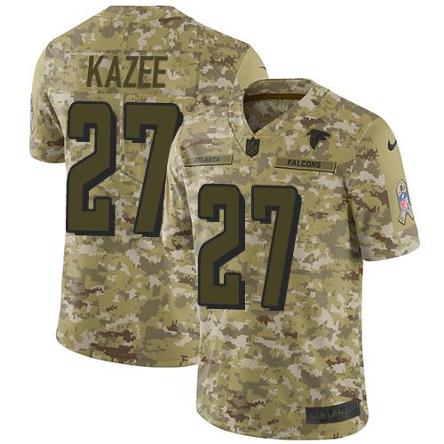 Nike Atlanta Falcons #27 Damontae Kazee Camo Stitched NFL Limited 2018 Salute To Service Jersey