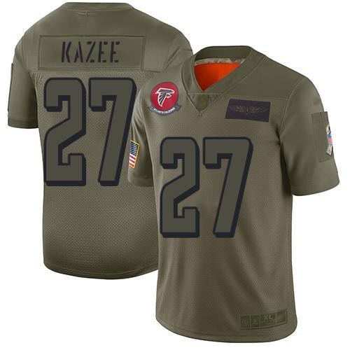 Nike Atlanta Falcons #27 Damontae Kazee Camo Stitched NFL Limited 2019 Salute To Service Jersey