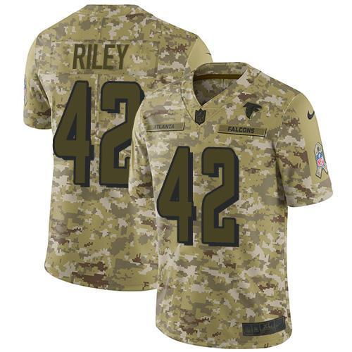 Nike Atlanta Falcons #42 Duke Riley Camo Stitched NFL Limited 2018 Salute To Service Jersey