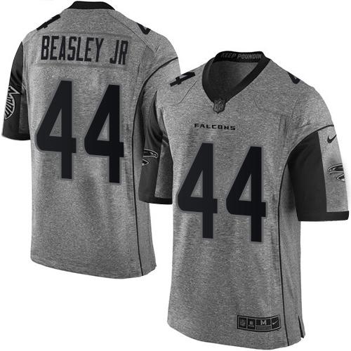 Nike Atlanta Falcons #44 Vic Beasley Jr Gray Stitched NFL Limited Gridiron Gray Jersey