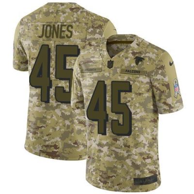 Nike Atlanta Falcons #45 Deion Jones Camo Stitched NFL Limited 2018 Salute To Service Jersey
