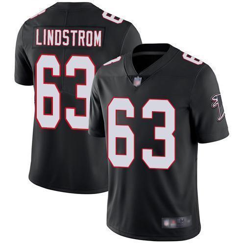 Nike Atlanta Falcons #63 Chris Lindstrom Black Alternate Stitched NFL Vapor Untouchable Limited Jersey