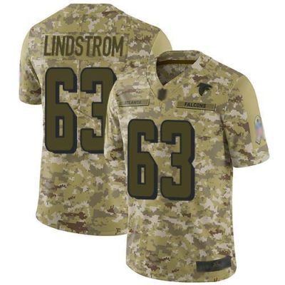 Nike Atlanta Falcons #63 Chris Lindstrom Camo Stitched NFL Limited 2018 Salute To Service Jersey