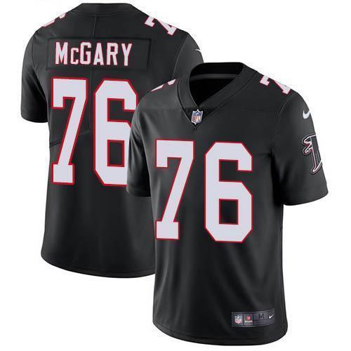 Nike Atlanta Falcons #76 Kaleb McGary Black Alternate Stitched NFL Vapor Untouchable Limited Jersey