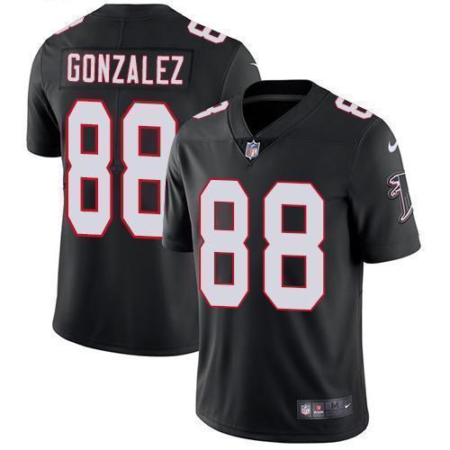 Nike Atlanta Falcons #88 Tony Gonzalez Black Alternate Stitched NFL Vapor Untouchable Limited Jersey