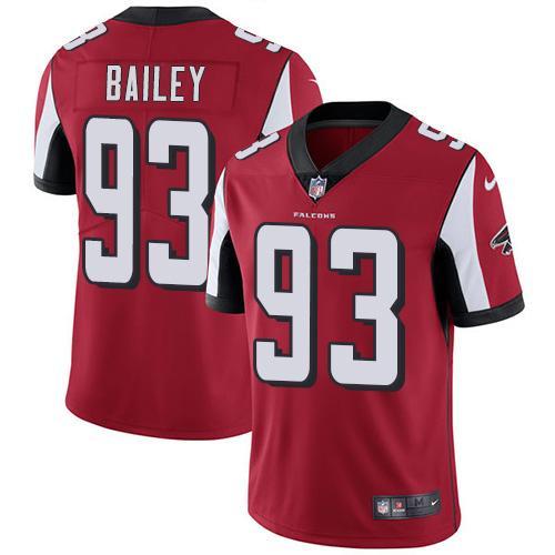 Nike Atlanta Falcons #93 Allen Bailey Red Team Color Stitched NFL Vapor Untouchable Limited Jersey