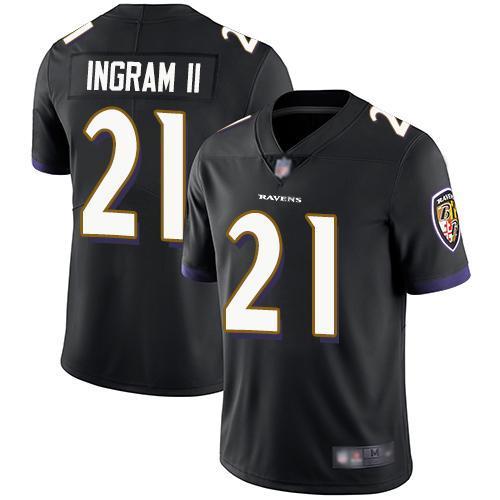 Nike Baltimore Ravens #21 Mark Ingram II Black Alternate Stitched NFL Vapor Untouchable Limited Jersey