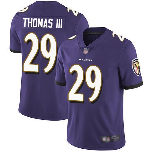 Nike Baltimore Ravens #29 Earl Thomas III Purple Team Color Stitched NFL Vapor Untouchable Limited Jersey