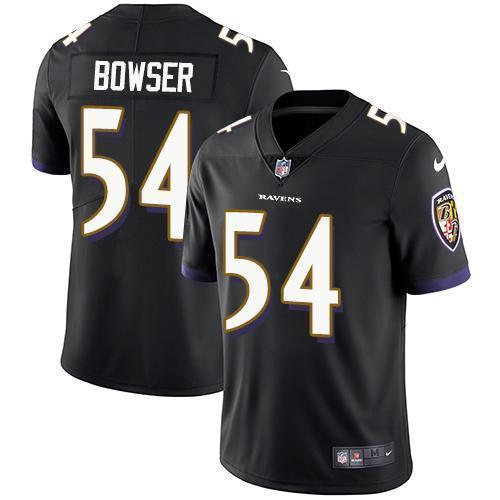 Nike Baltimore Ravens #54 Tyus Bowser Black Alternate Stitched NFL Vapor Untouchable Limited Jersey