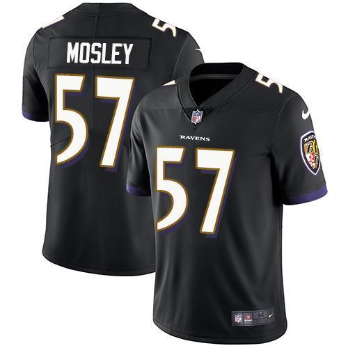 Nike Baltimore Ravens #57 C.J. Mosley Black Alternate Stitched NFL Vapor Untouchable Limited Jersey