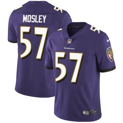 Nike Baltimore Ravens #57 C.J. Mosley Purple Team Color Stitched NFL Vapor Untouchable Limited Jersey
