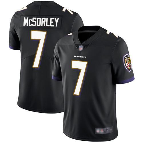 Nike Baltimore Ravens #7 Trace McSorley Black Alternate Stitched NFL Vapor Untouchable Limited Jersey