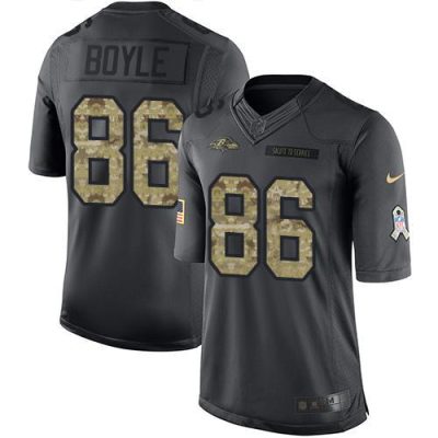 Nike Baltimore Ravens #86 Nick Boyle Black Stitched NFL Limited 2016 Salute to Service Jersey