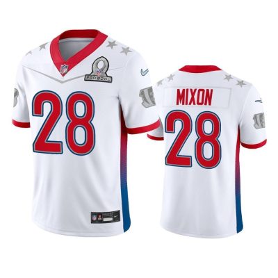 Nike Bengals #28 Joe Mixon NFL 2022 AFC Pro Bowl Game Jersey White
