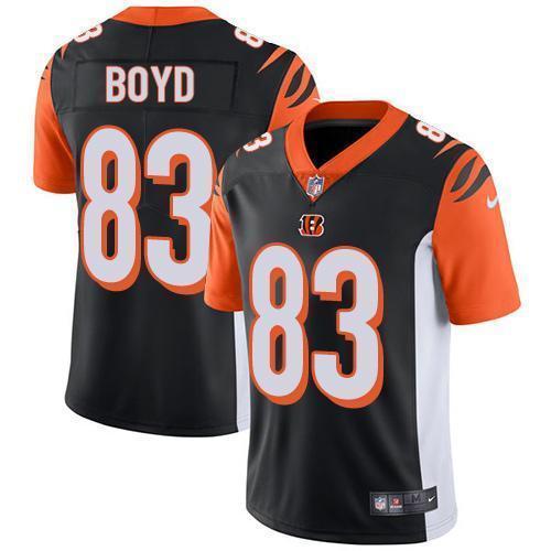 Nike Bengals #83 Tyler Boyd Black Team Color Stitched NFL Vapor Untouchable Limited Jersey