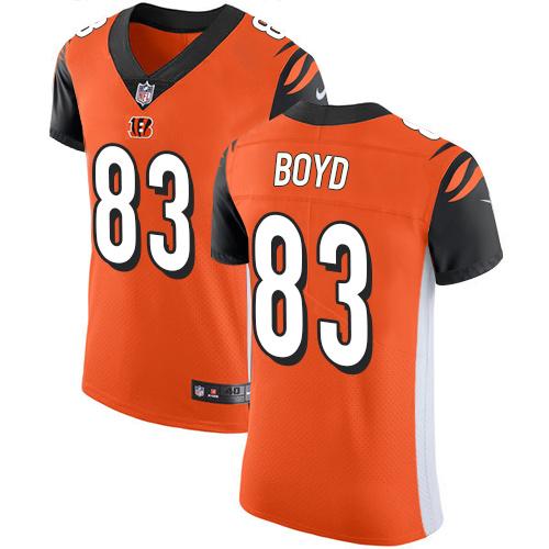 Nike Bengals #83 Tyler Boyd Orange Alternate Stitched NFL Vapor Untouchable Elite Jersey
