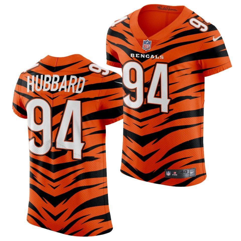 Nike Bengals #94 Sam Hubbard 2021-22 Orange City Edition Elite NFL Jersey