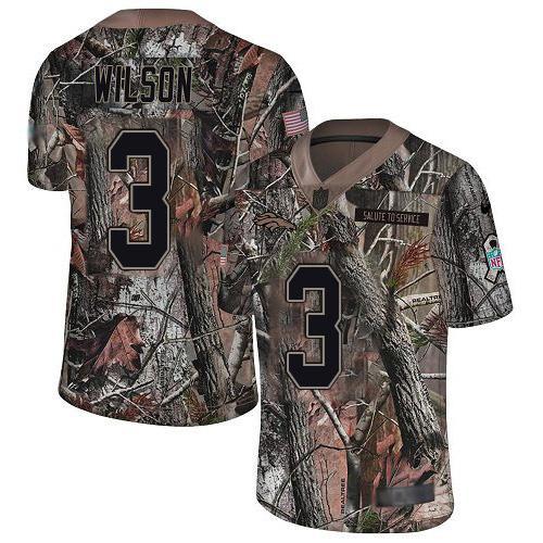 Nike Broncos #3 Russell Wilson Camo Stitched NFL Limited Rush Realtree Jersey