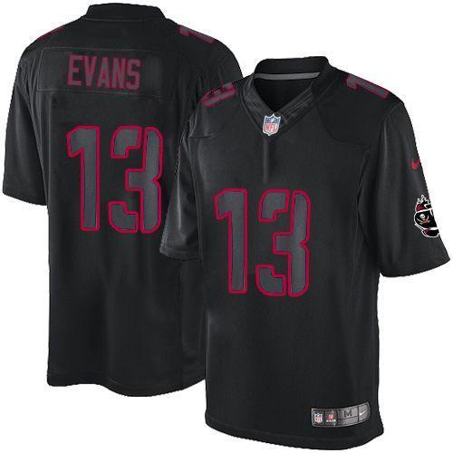 Nike Buccaneers #13 Mike Evans Black Stitched NFL Impact Limited Jersey