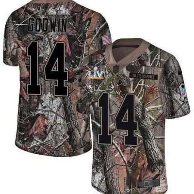 Nike Buccaneers #14 Chris Godwin Camo Super Bowl LV Bound Stitched NFL Limited Rush Realtree Jersey