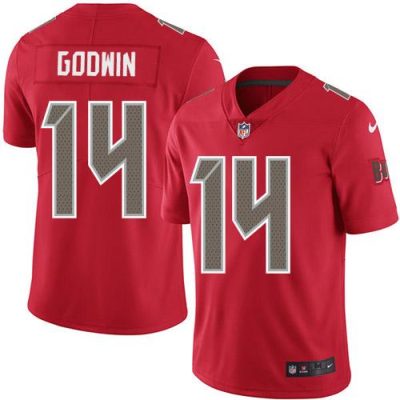 Nike Buccaneers #14 Chris Godwin Red Stitched NFL Limited Rush Jersey