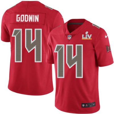 Nike Buccaneers #14 Chris Godwin Red Super Bowl LV Bound Stitched NFL Limited Rush Jersey
