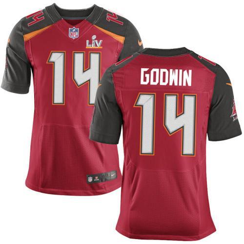 Nike Buccaneers #14 Chris Godwin Red Team Color Super Bowl LV Bound Stitched NFL Vapor Untouchable Elite Jersey