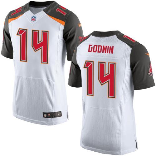 Nike Buccaneers #14 Chris Godwin White Stitched NFL New Elite Jersey