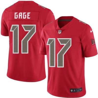 Nike Buccaneers #17 Russell Gage Red Stitched NFL Limited Rush Jersey