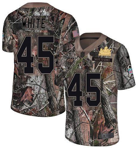 Nike Buccaneers #45 Devin White Camo Super Bowl LV Champions Patch Stitched NFL Limited Rush Realtree Jersey